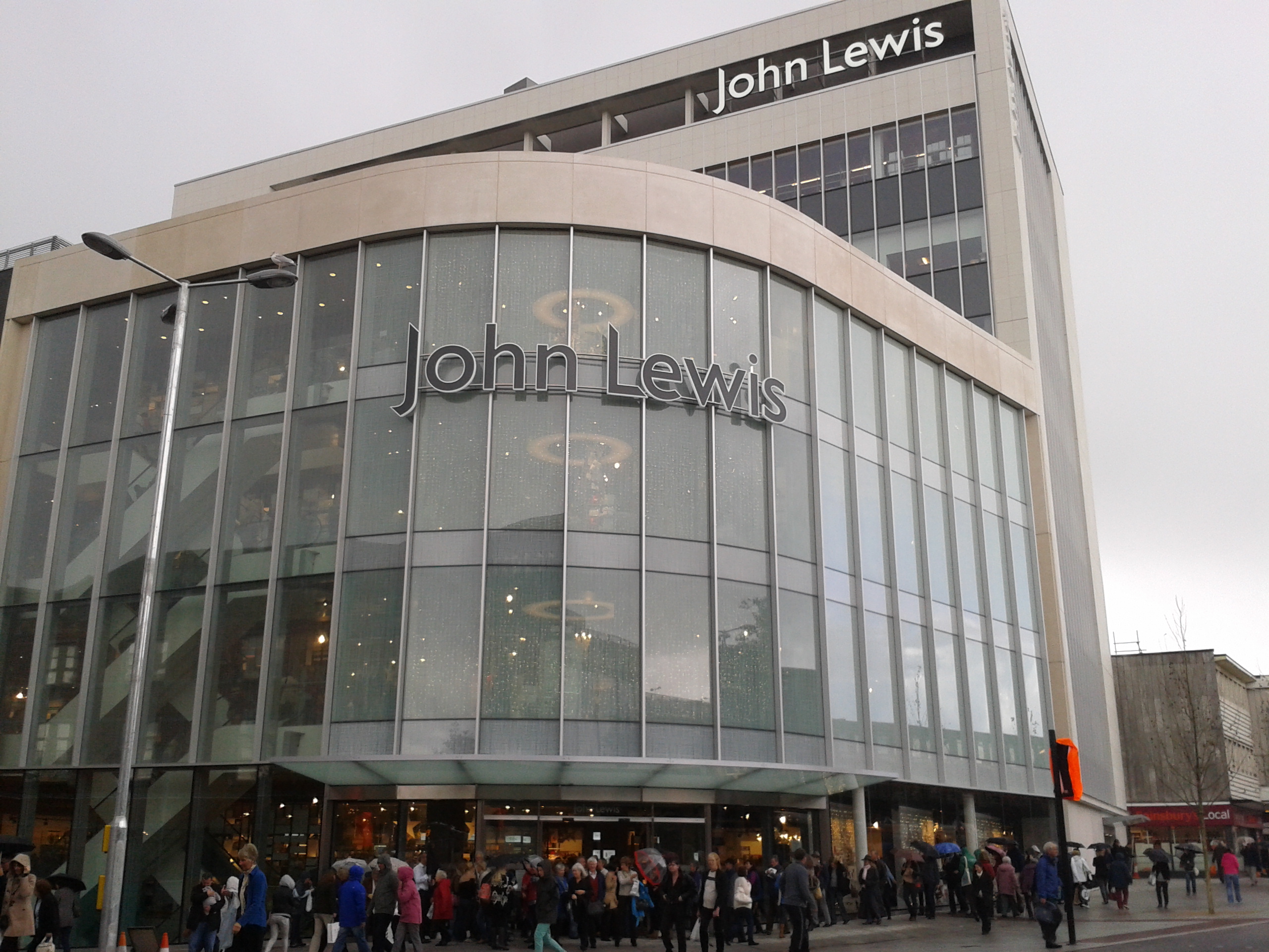 John Lewis literally flooded with excitement (and water)