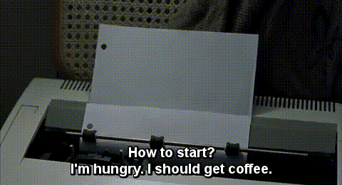 Within the first five minutes in the library