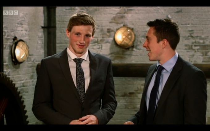 Tom and Chris jubilant after sealing the deal with Duncan.