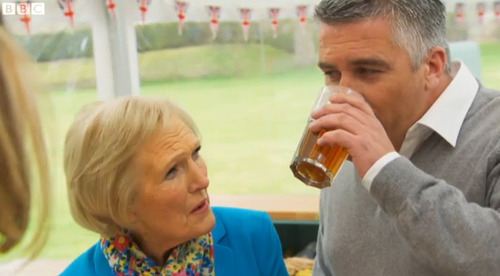 Hollywood approves of drinking during GBBO...