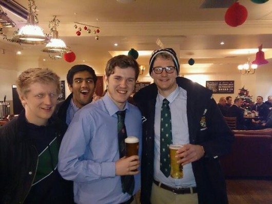 Jack with Edinburgh club captain Scott Duncan