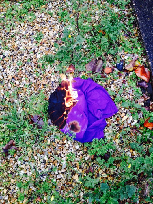 Treatment of purple under the Bush regime. Unfortunately, we've gotten soft.