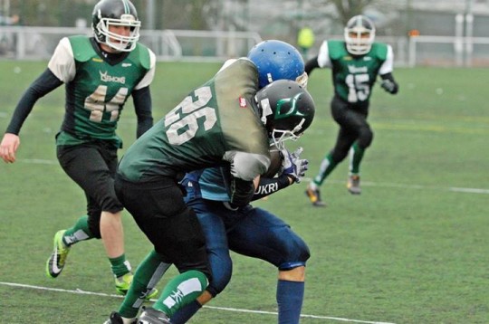 Josh Newton getting physical!
