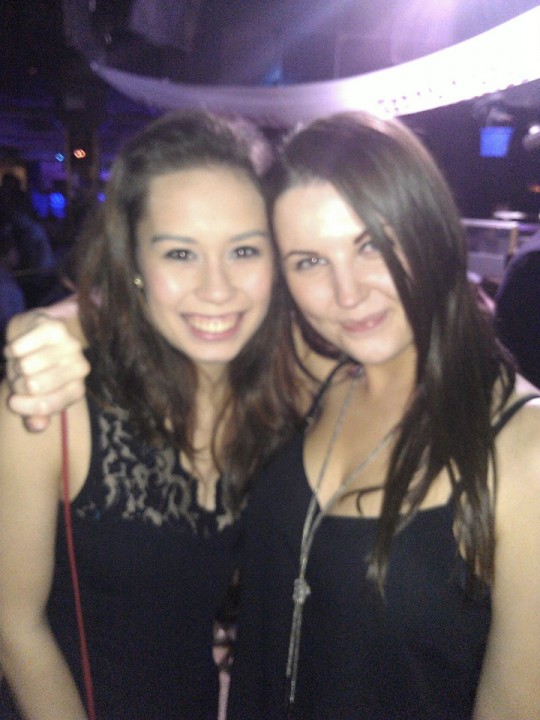 Ali (left) at Arena