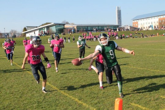Finlay Brown Stretches the Ball into the Endzone for the Score