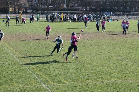 Mikey Reece Breaks up an NTU Pass