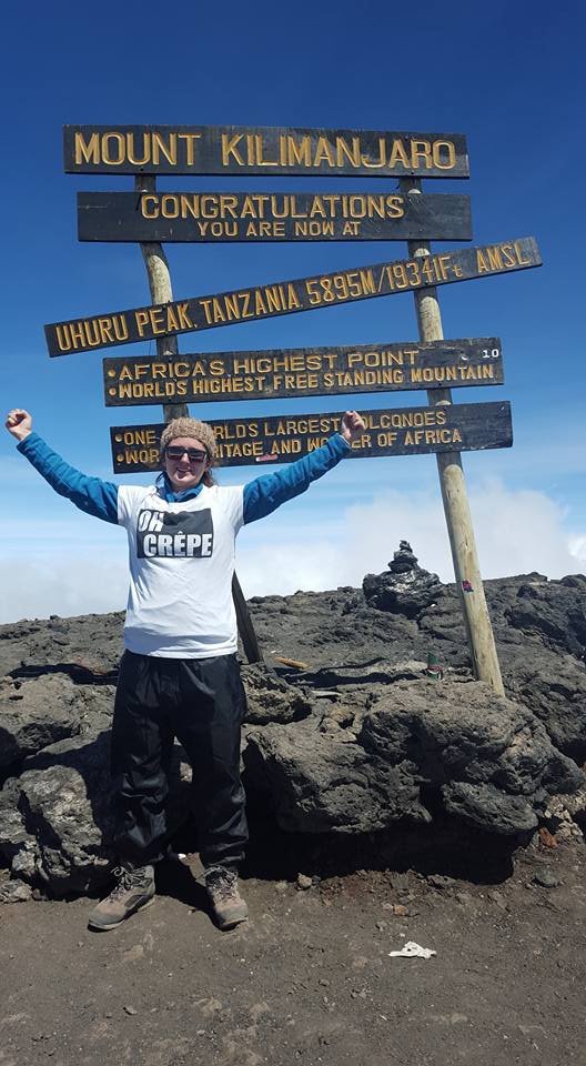 Ellie at Uhuru Peak
