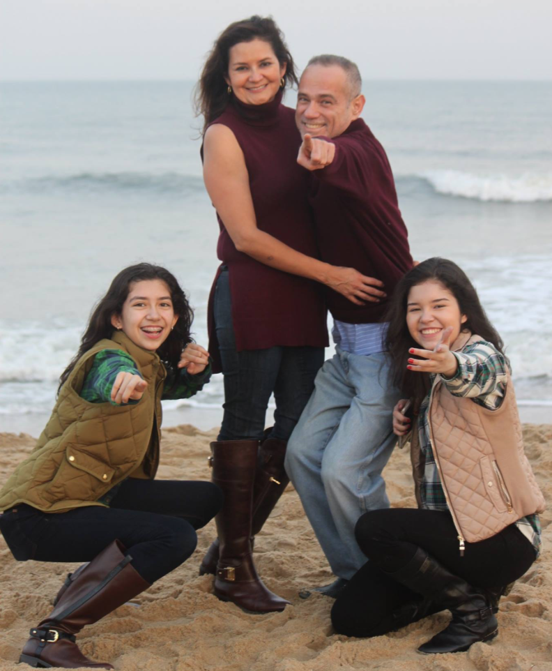 Last year's Christmas picture color scheme (see below to get the reference)