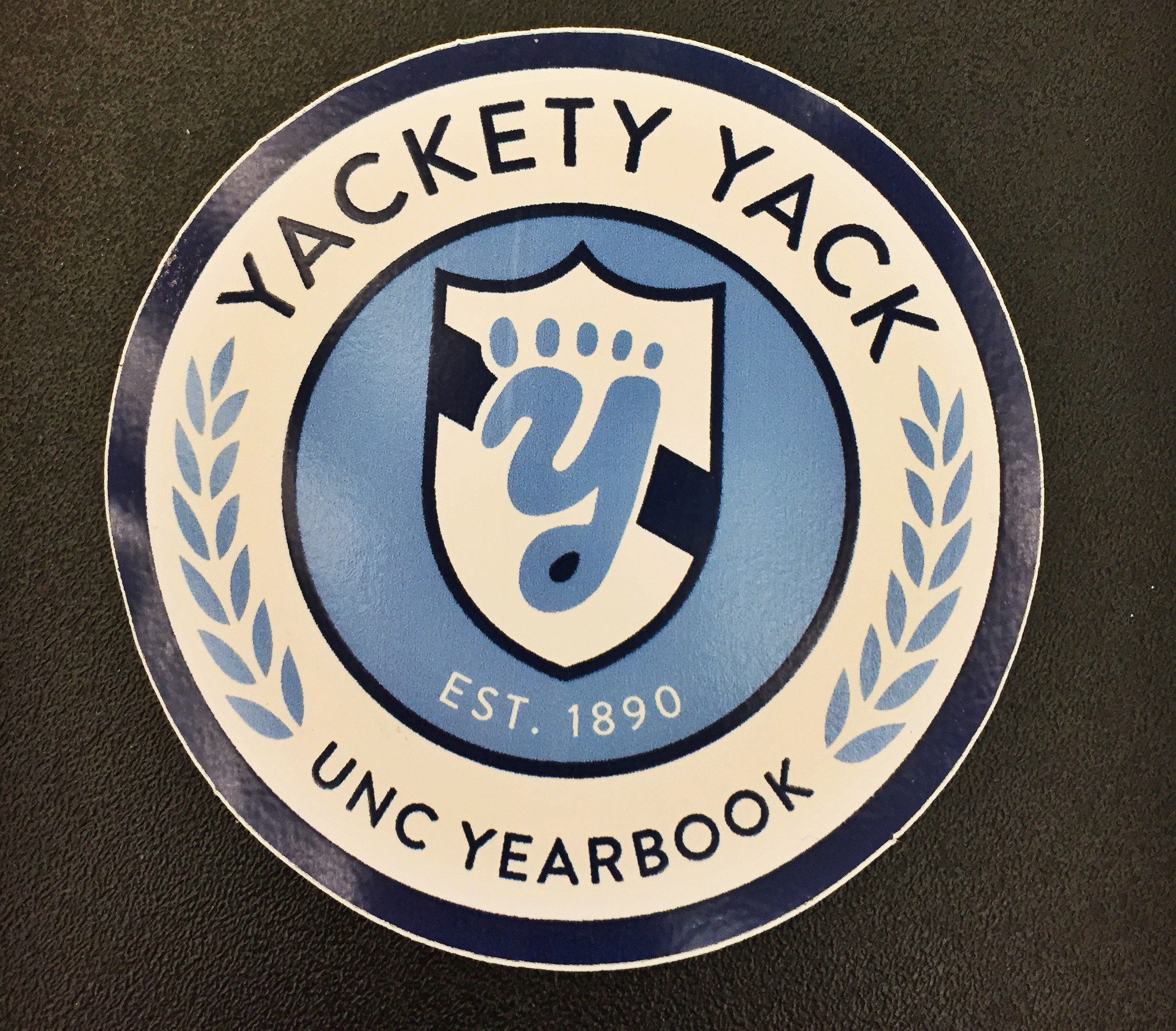 Sticker feauturing Yackety Yack's logo