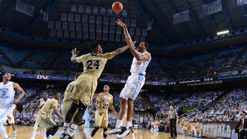 Jeffrey Camarati/UNC Athletics University of North Carolina Basketball v Wofford Dean E. Smith Center Chapel Hill, NC Wednesday, November 18, 2015