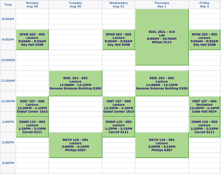 A typical diverse range of classes.