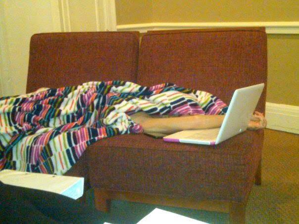 The glamor of finals-week naps