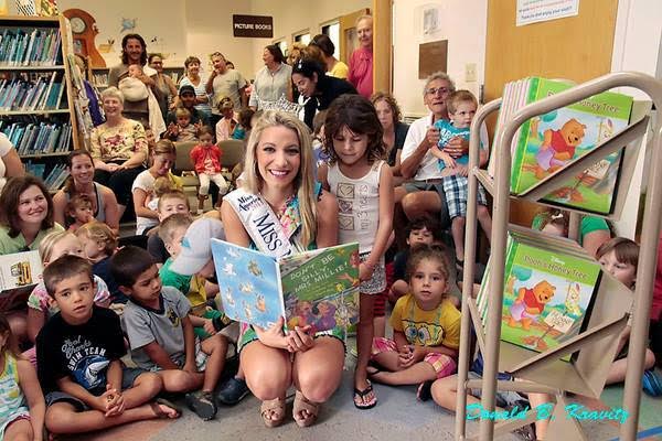 Cara in the classroom during her reign as Miss NJ