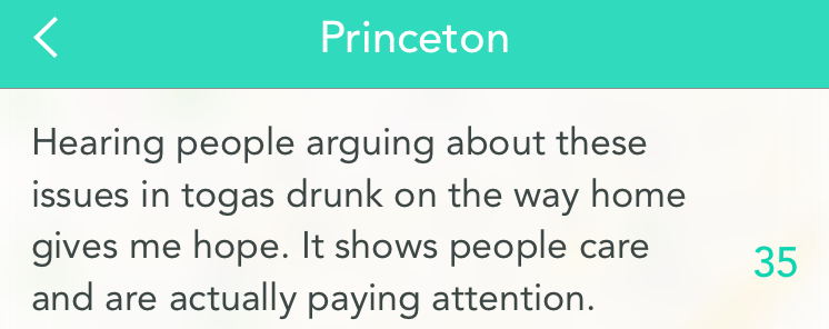 Students on either side of the issue have been in constant discussions over Yik Yak this week