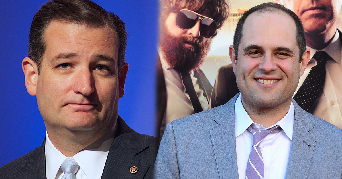 The Hangover writer won't stop ripping Ted Cruz '92 on Twitter