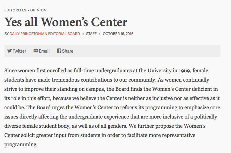 A screengrab of their article