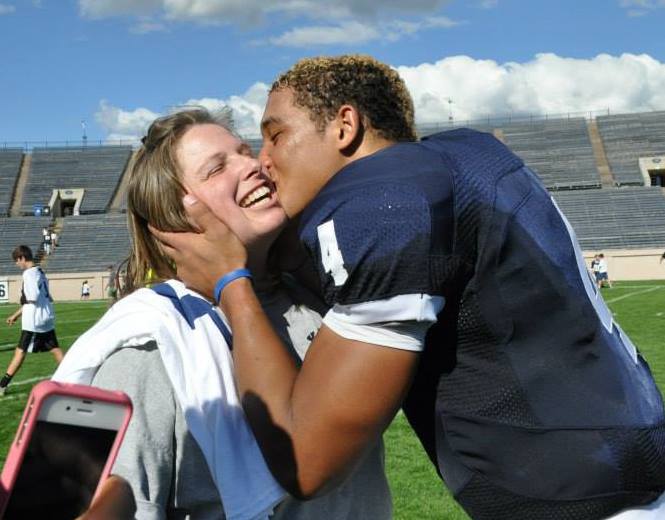 He also loves his mom because of course he does.