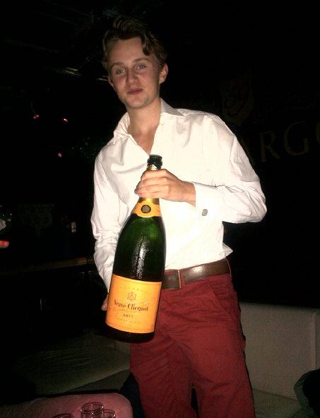 'Mon over here and let me drown you with champagne.