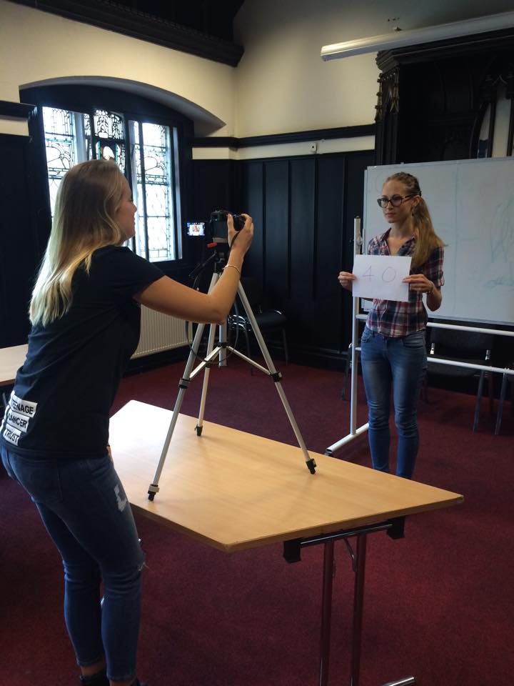 One girl getting her headshot