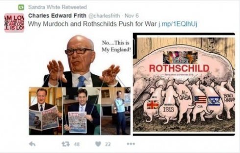 The image White retweeted.
