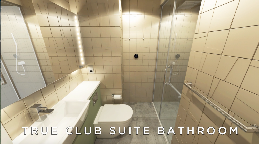 Rainforest shower included, obv