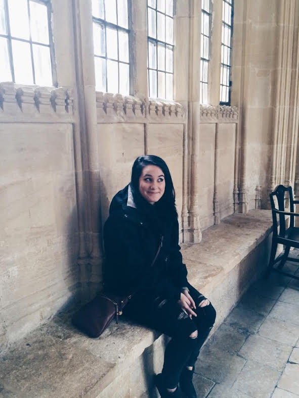 A photo of Paige during her semester abroad.