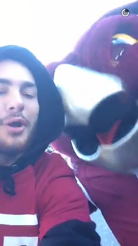 Picture from Temple's Snapchat story.
