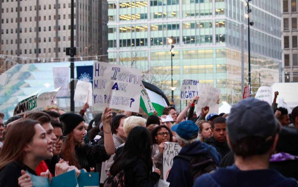 Temple students join Drexel and UPenn at City Hall