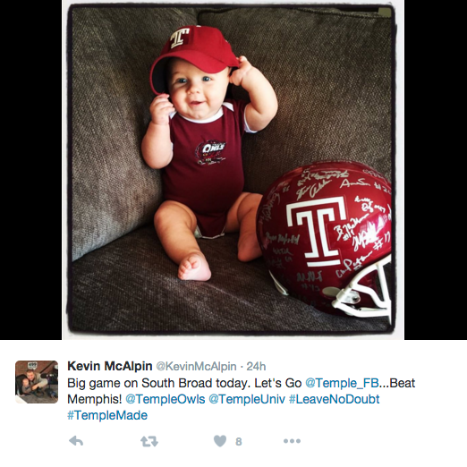Tweet from Kevin McAlpin.
