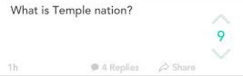 Temple nation became a frequent theme on the area's YikYak.