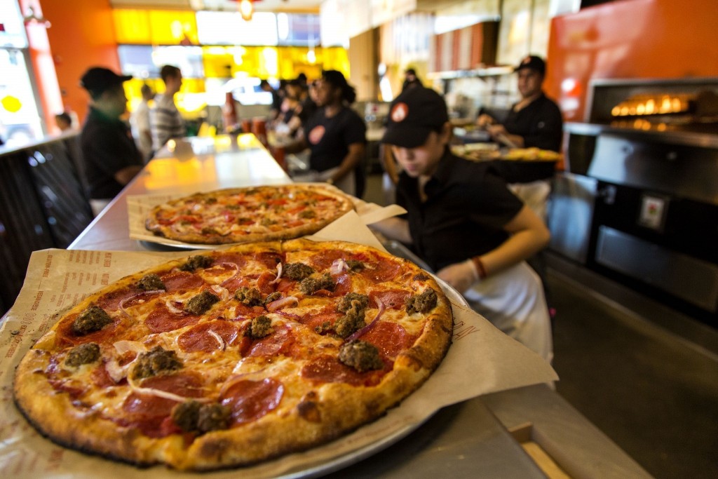 the new blaze pizza is lit