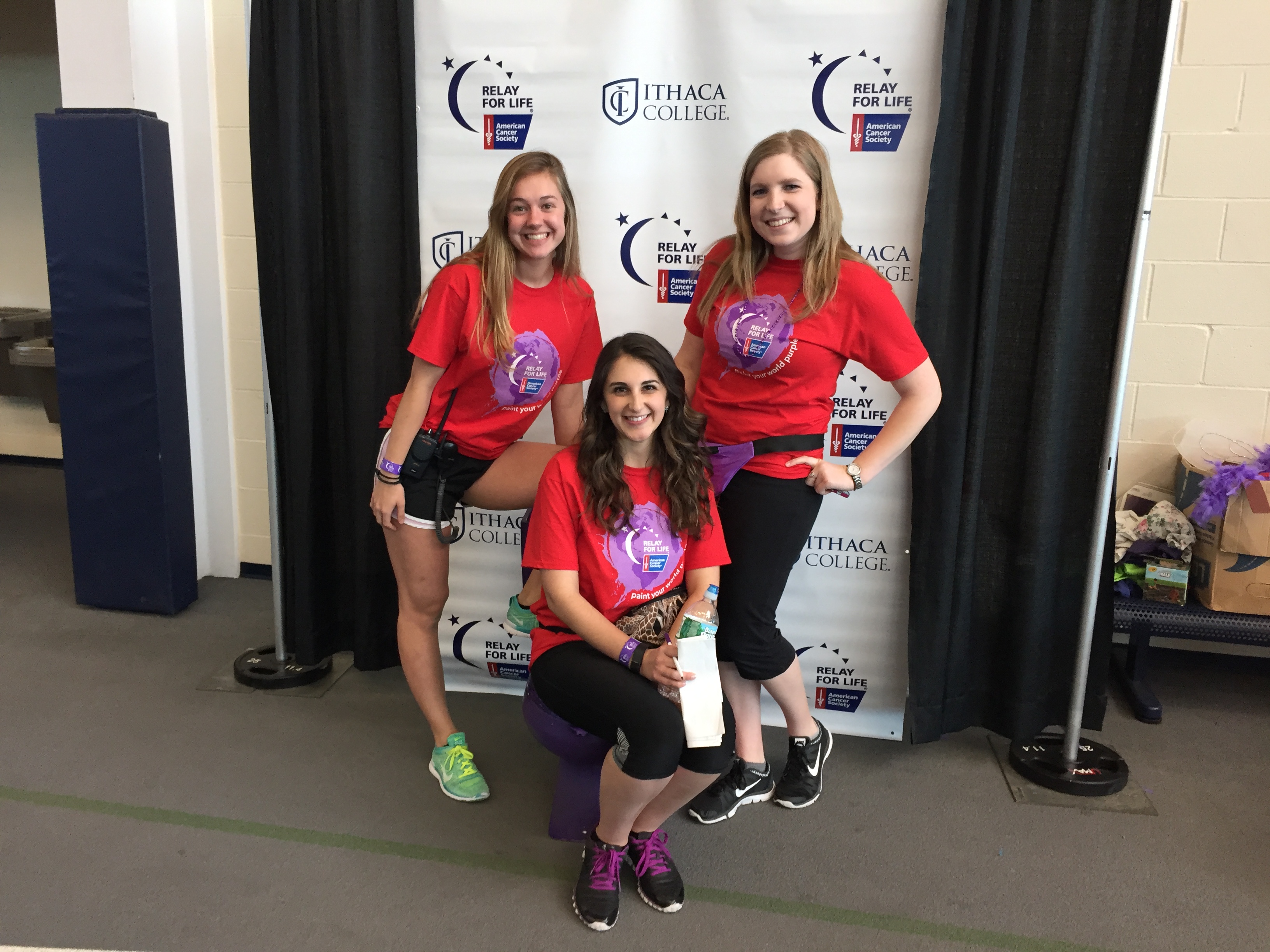 Marlee (left), Carli (center), and Vice President Amanda Stephan (right.)
