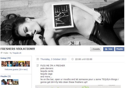 The video was part of the annual "freshers violation" night