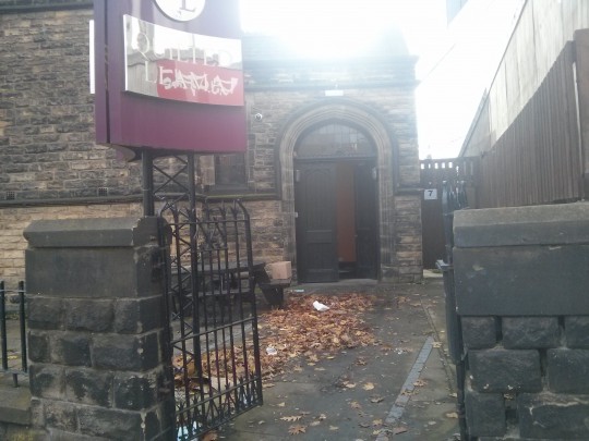 The site of the new restaurant, opposite Tesco Express on Woodhuse Lane.
