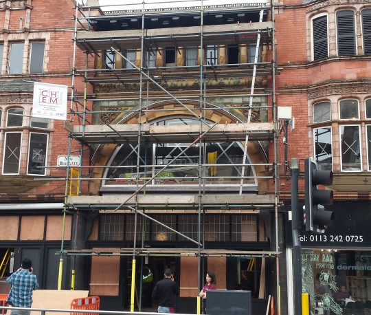 The venue under renovation