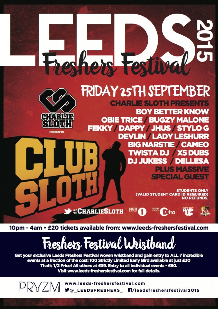 EFLYER-CHARLIE SLOTH-BIG LINE UP