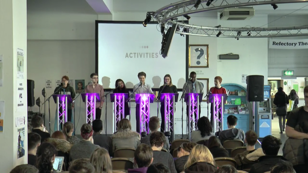 Sophie, Rich, Kriti, Sam (LSTV presenter), Stephanie, Taiwo and Ben