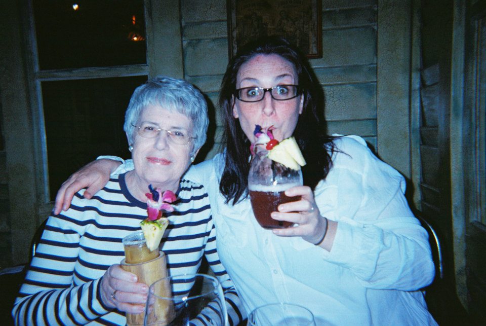 Three generations of cocktail drinkers
