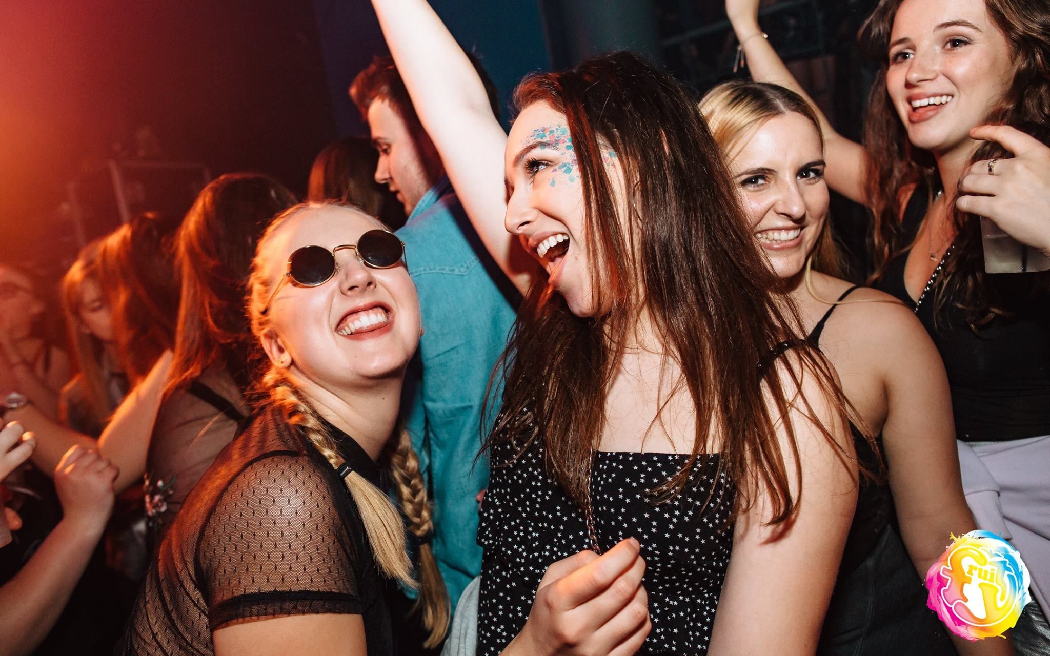 Image may contain: Night Life, Night Club, Club, Swimwear, Clothing, Bikini, Music, Leisure Activities, Person, People, Human