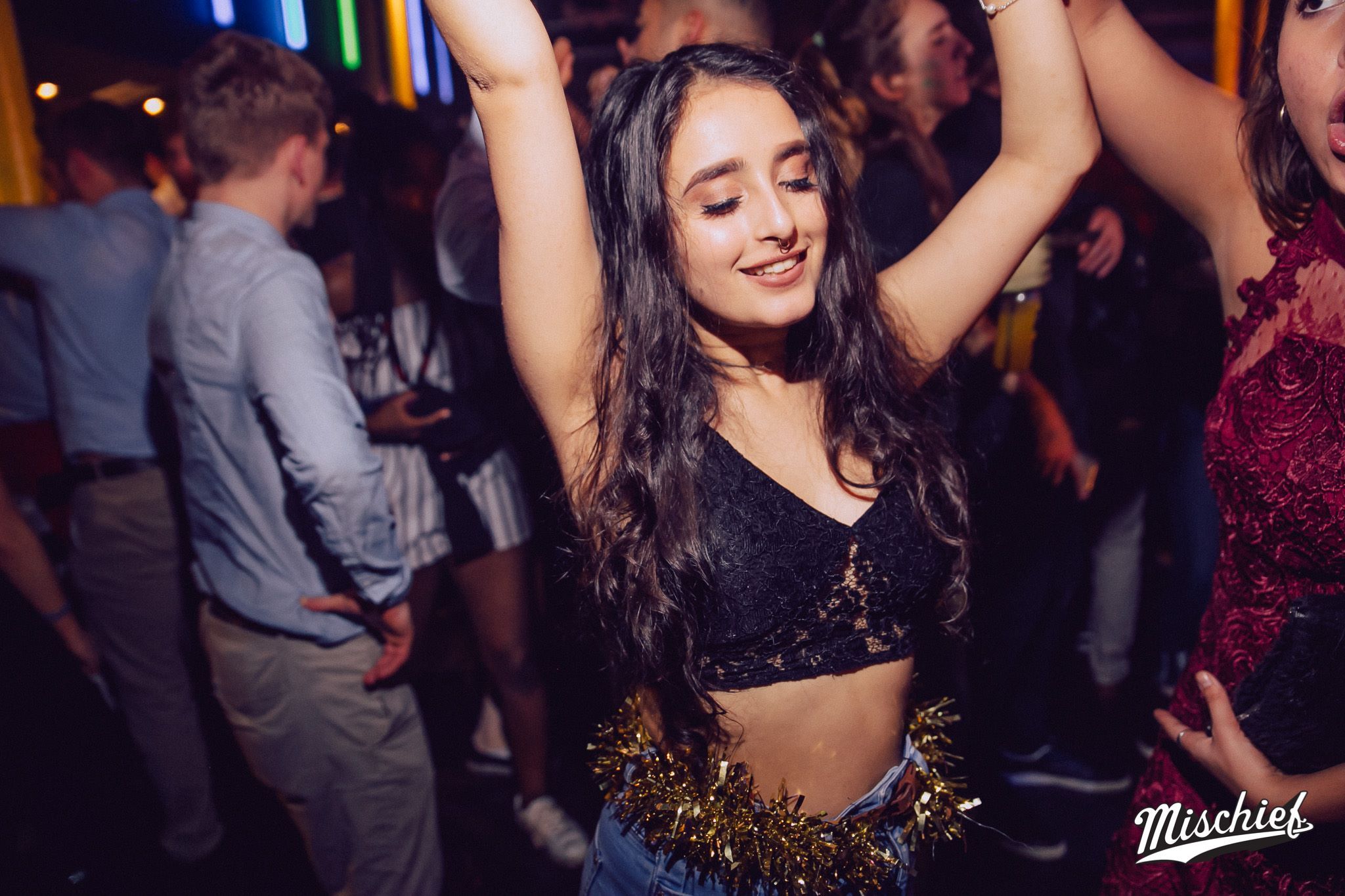 Image may contain: Underwear, Lingerie, Clothing, Music, Leisure Activities, Person, People, Human