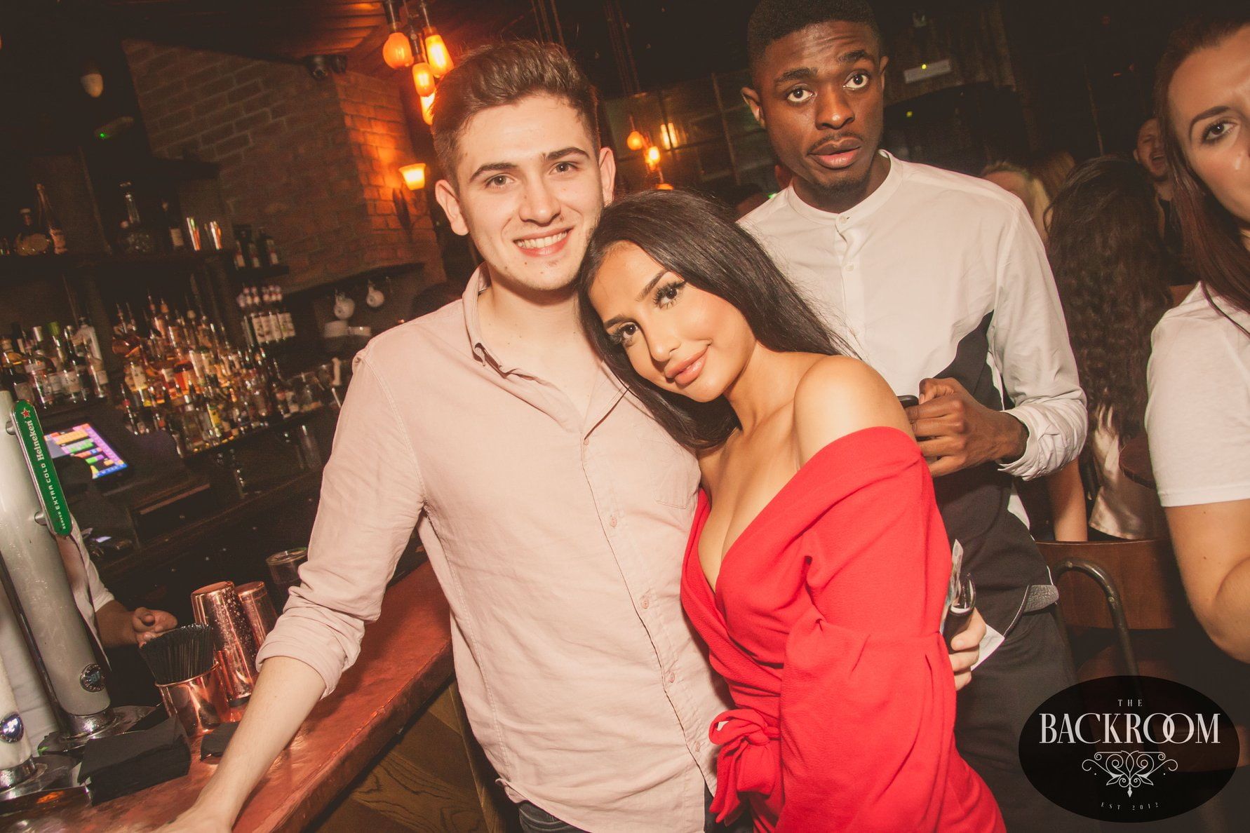 Image may contain: Smile, Portrait, Face, Night Life, Person, People, Human