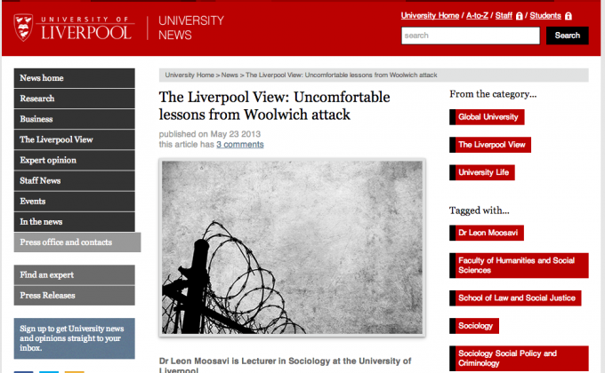 The article on the University website