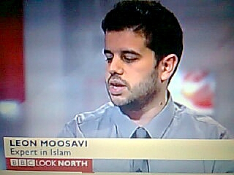 Dr Moosavi making a media appearance
