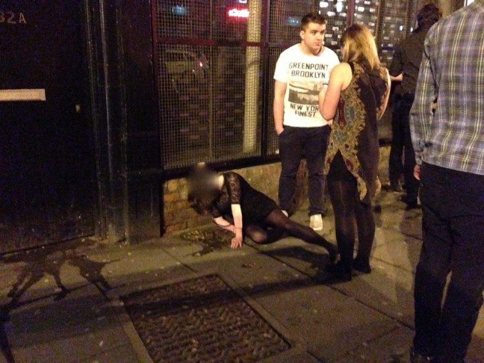 A quiet night out on Seel Street