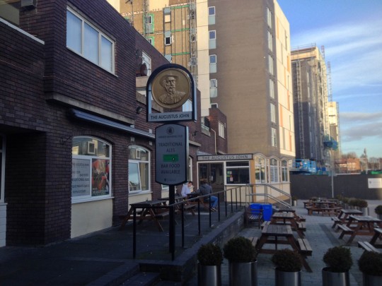 Yeah, it looks like 90s Bosnia, but it's a decent pub