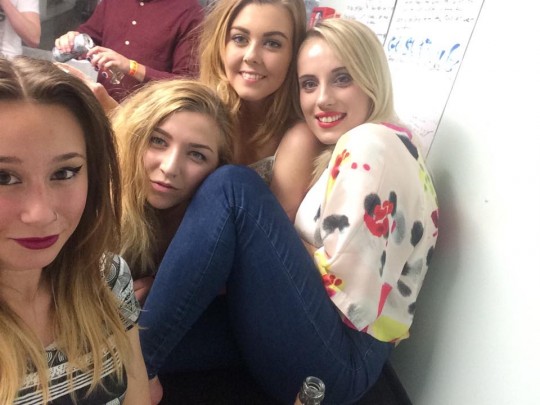 Everyone looking nice and dry prior to piss-gate
