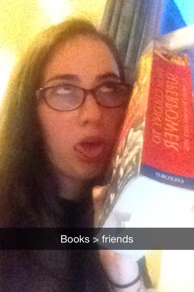 Books are her friends now