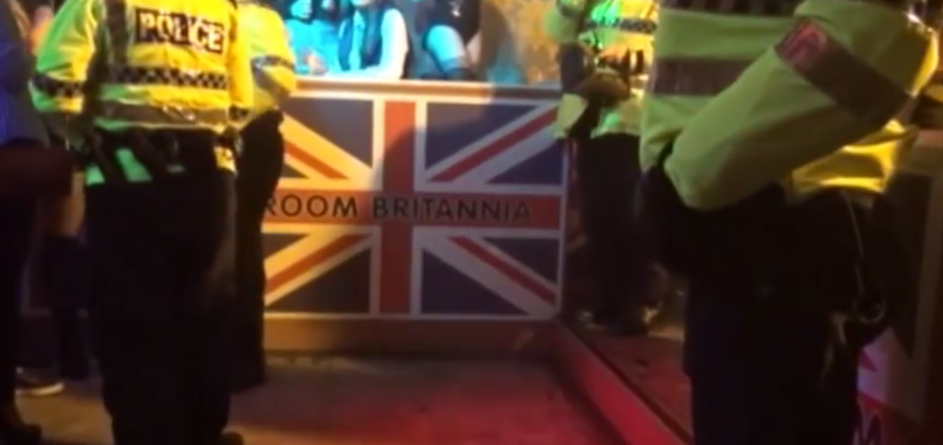 Footage from police at the scene