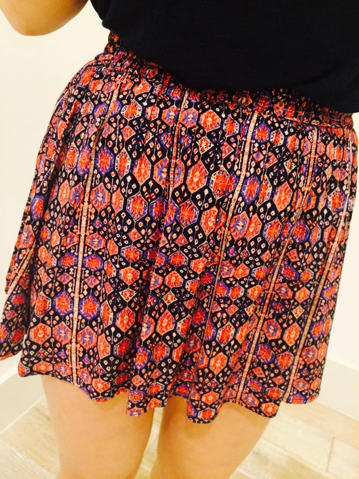 Bright aztec shorts, £8.00