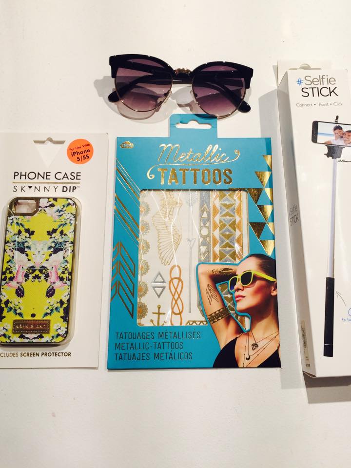 Everything £10 excluding metallic temporary tattoos as seen on the likes of Millie Mac, £5.